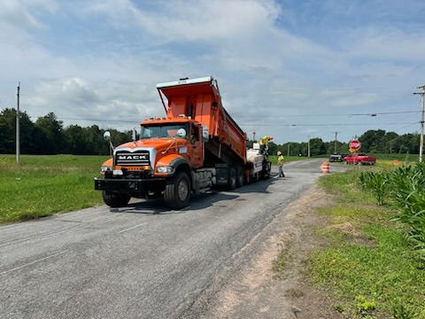 Highway crew at work